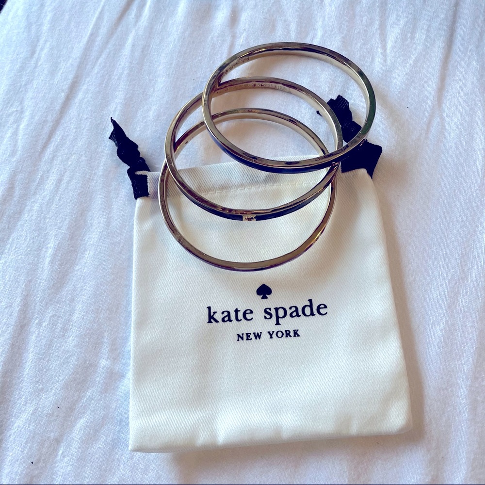 Kate Spade heritage spade thin enamel bangles